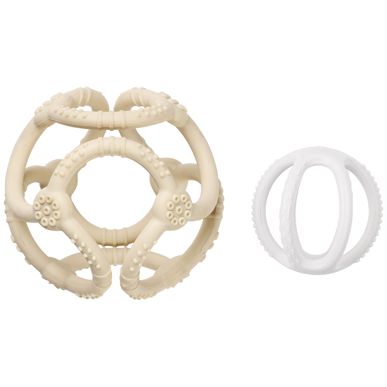 Lot de 2 balles encastrables en silicone Argile (Nattou) - Image 5