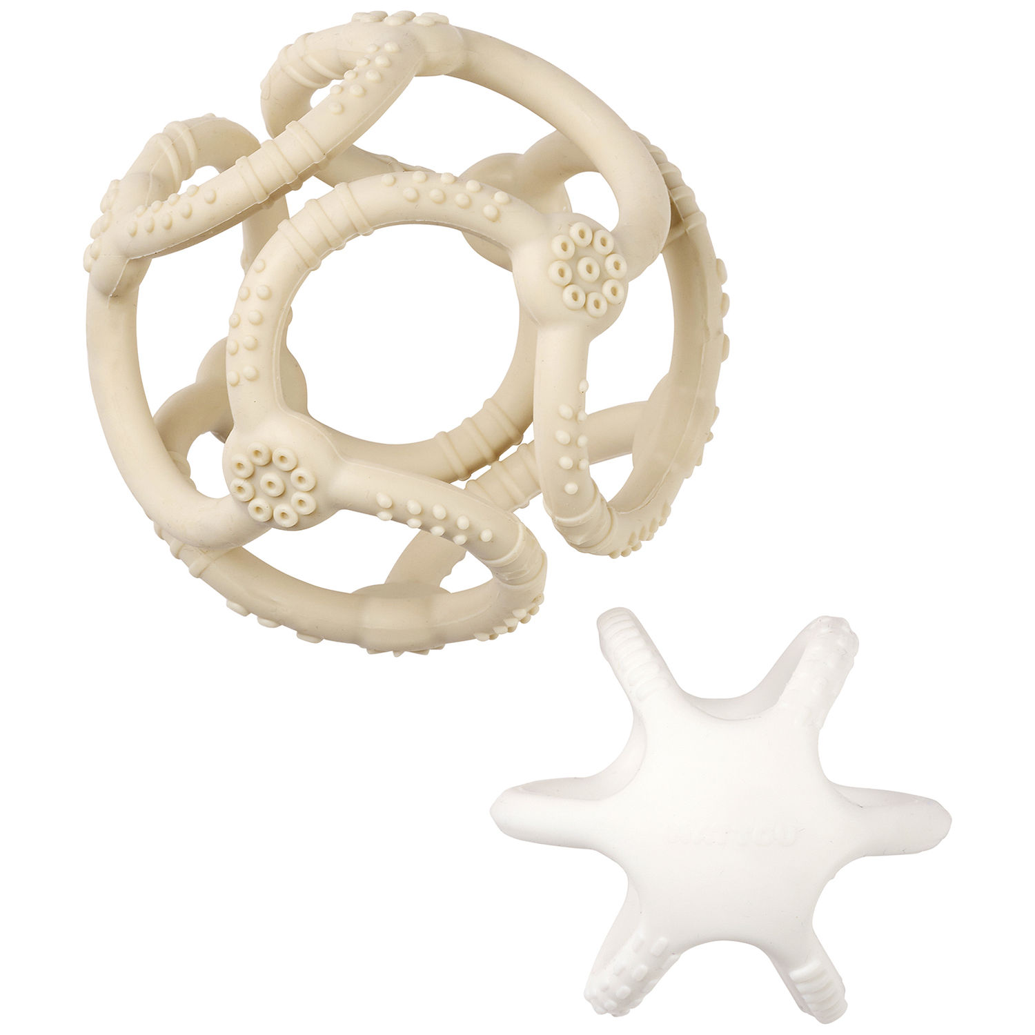 Lot de 2 balles encastrables en silicone Argile (Nattou) - Image 6