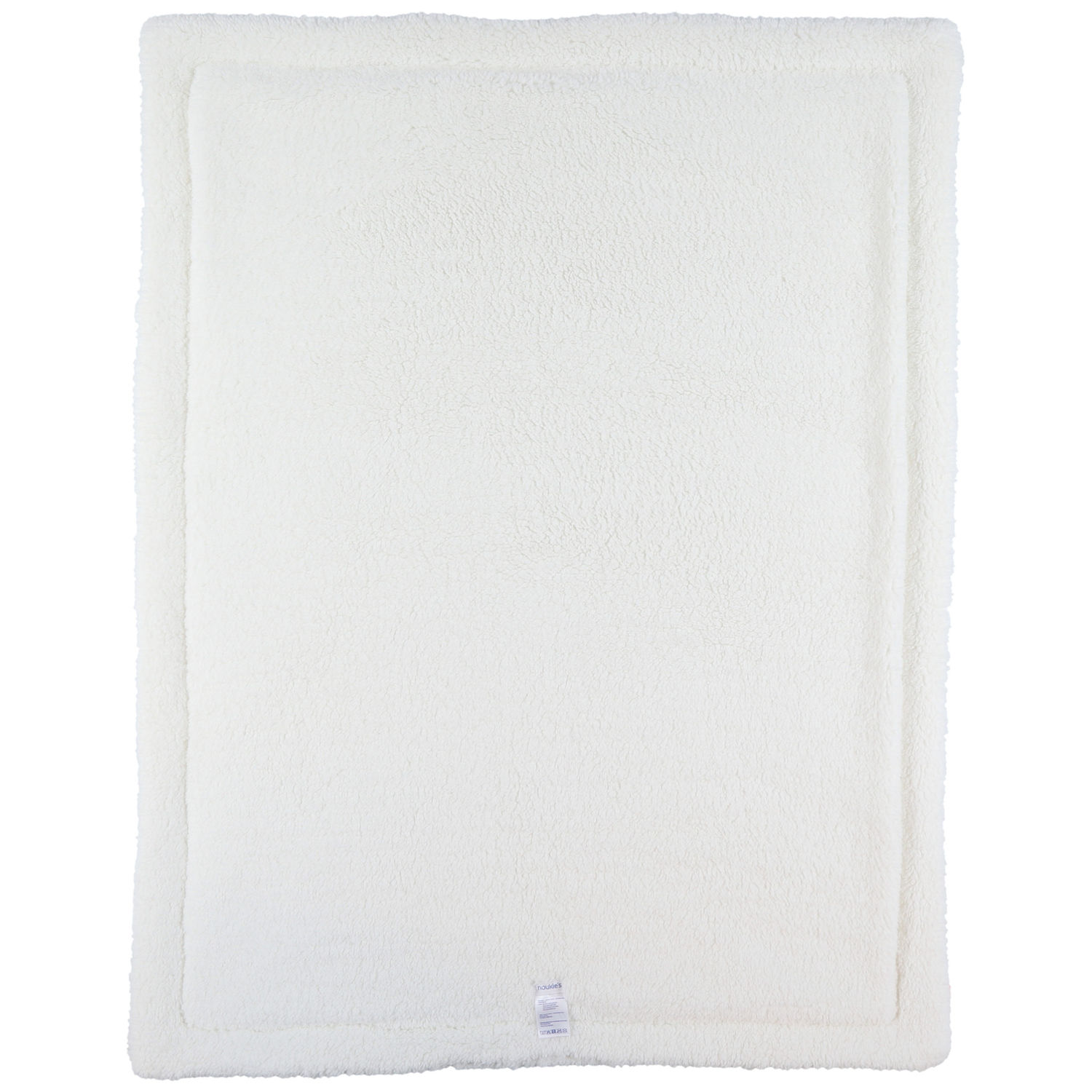 Couverture en mousseline et sherpa Blanc (75x100 cm) (Noukie's) - Image 6