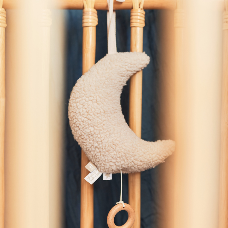 Coussin musical à suspendre Lune Nougat (Jollein) - Image 3