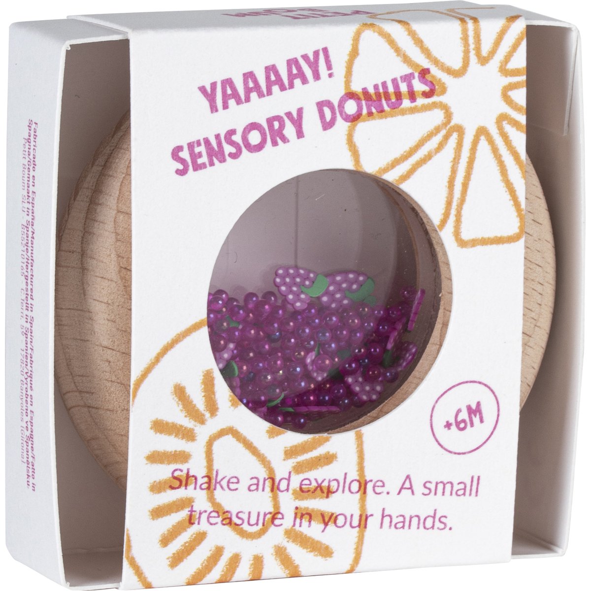 Hochet sensoriel Sensory Donut Grappes de raisin (Petit Boum) - Image 6