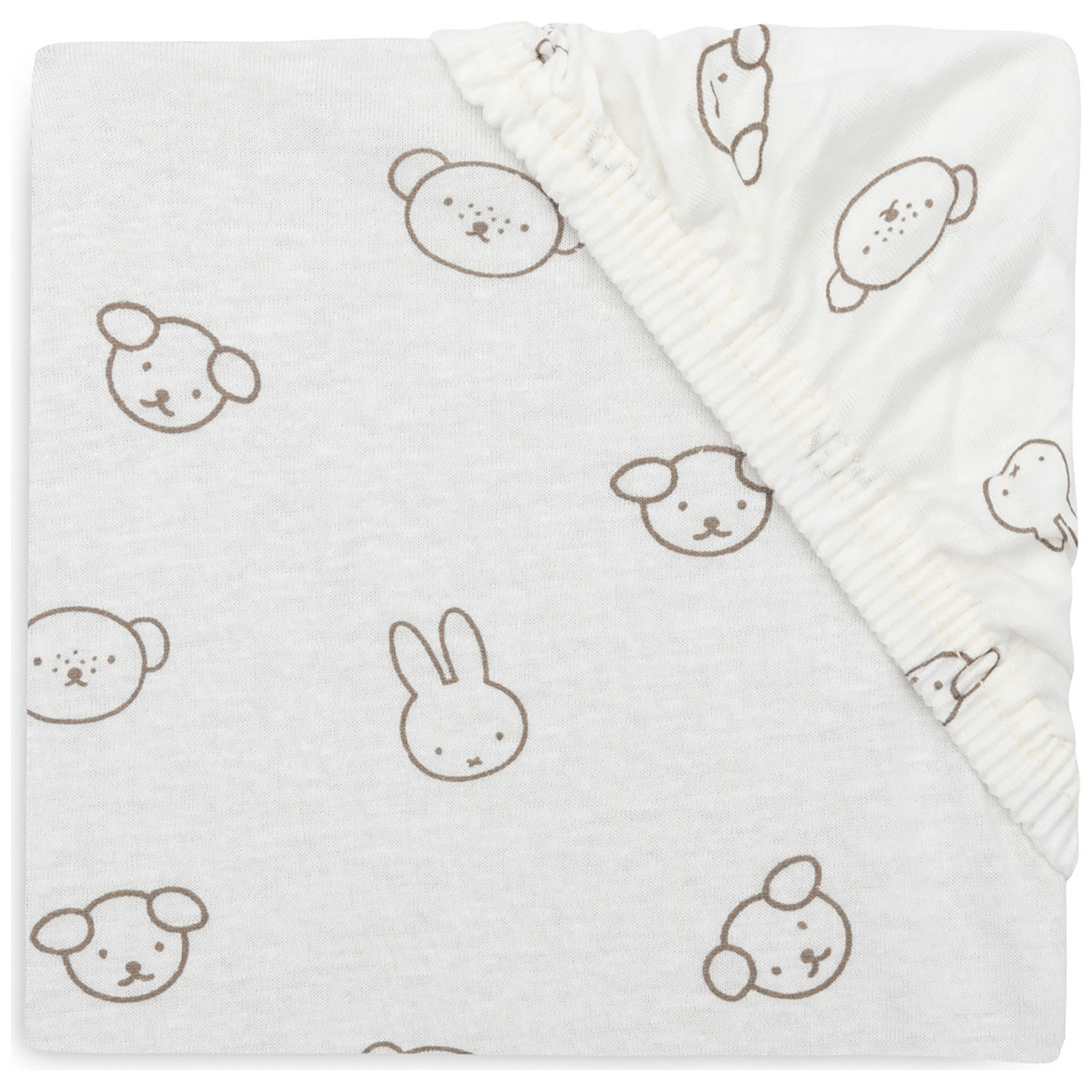 Jollein - Drap housse en jersey Miffy and Friends (60 x 120 cm)