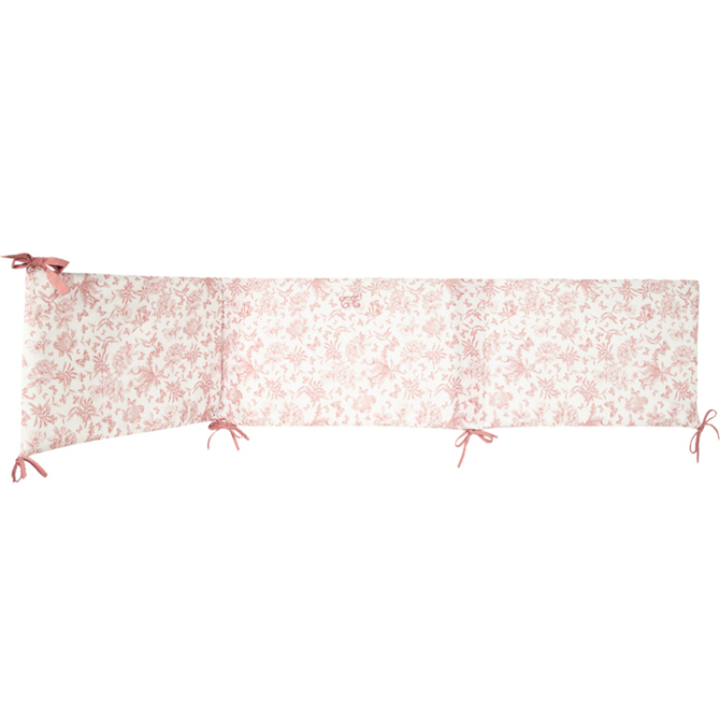 Tour de lit réversible Toile de Jouy (pour lits 60 x 120 cm et 70 x 140 cm) (Tartine et Chocolat) - Image 6