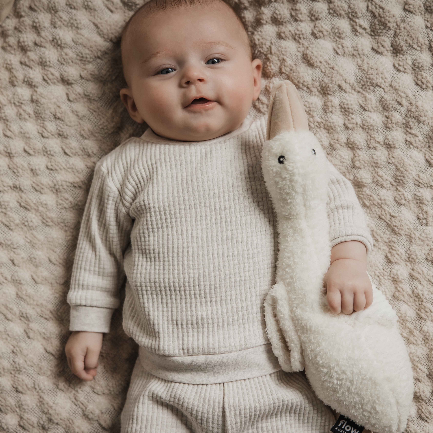 Peluche bruit blanc rechargeable oie Liva beige (FLOW) - Image 2