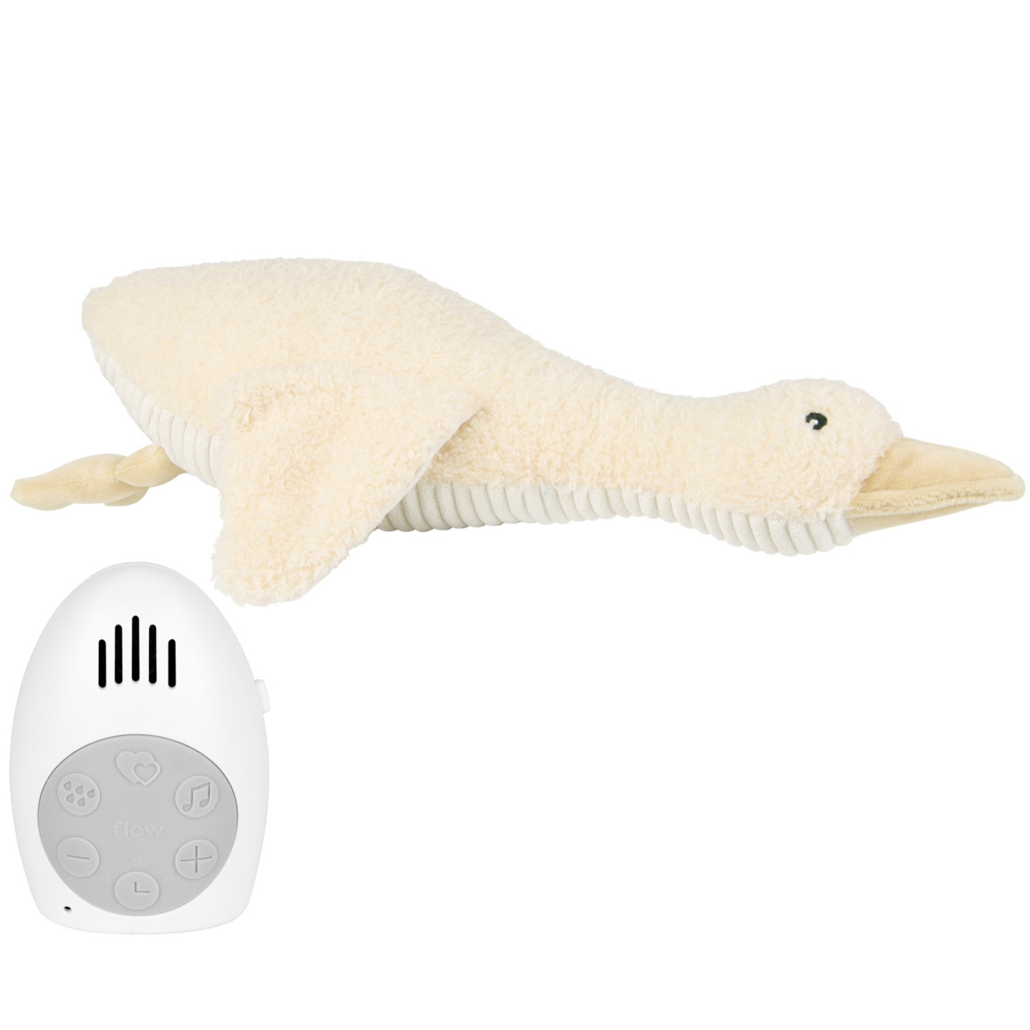 Peluche bruit blanc rechargeable oie Liva beige (FLOW) - Image 4
