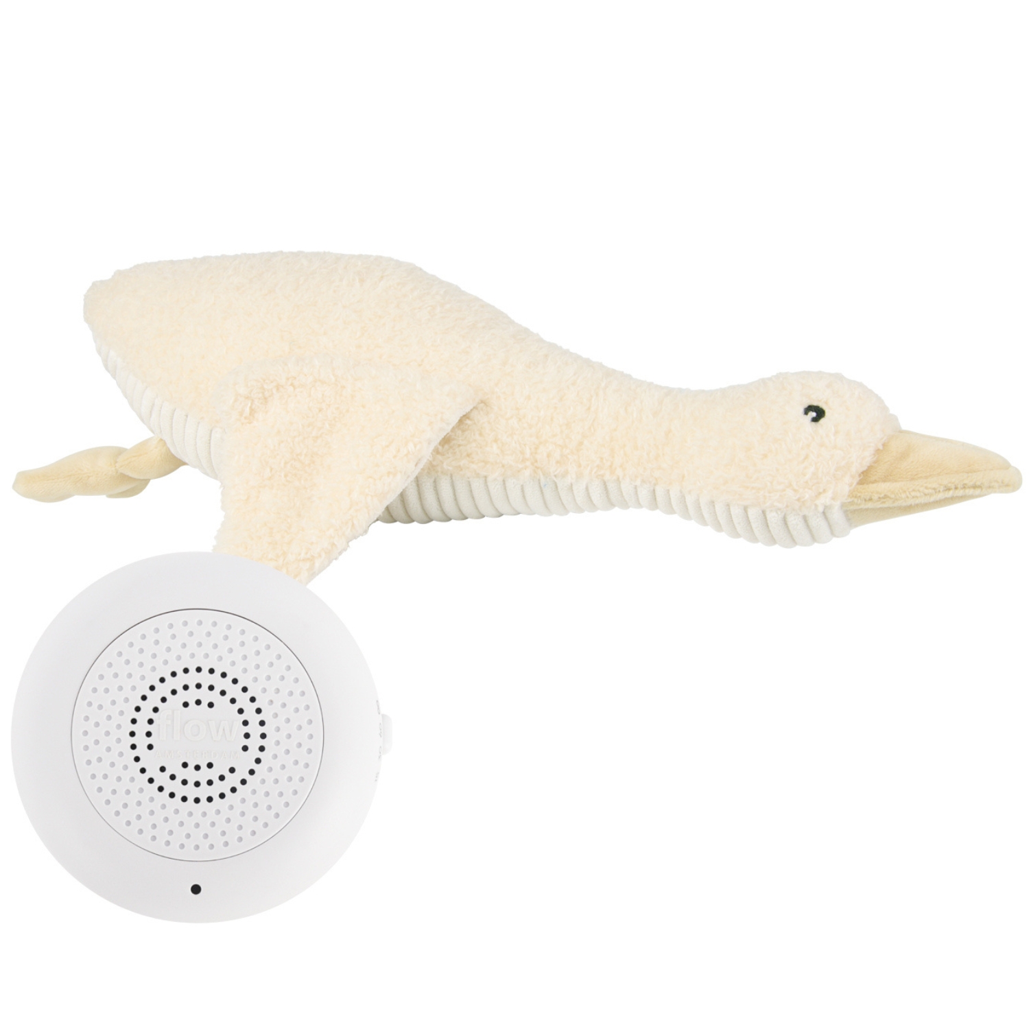 Peluche bruit blanc rechargeable oie Liva beige (FLOW) - Image 6