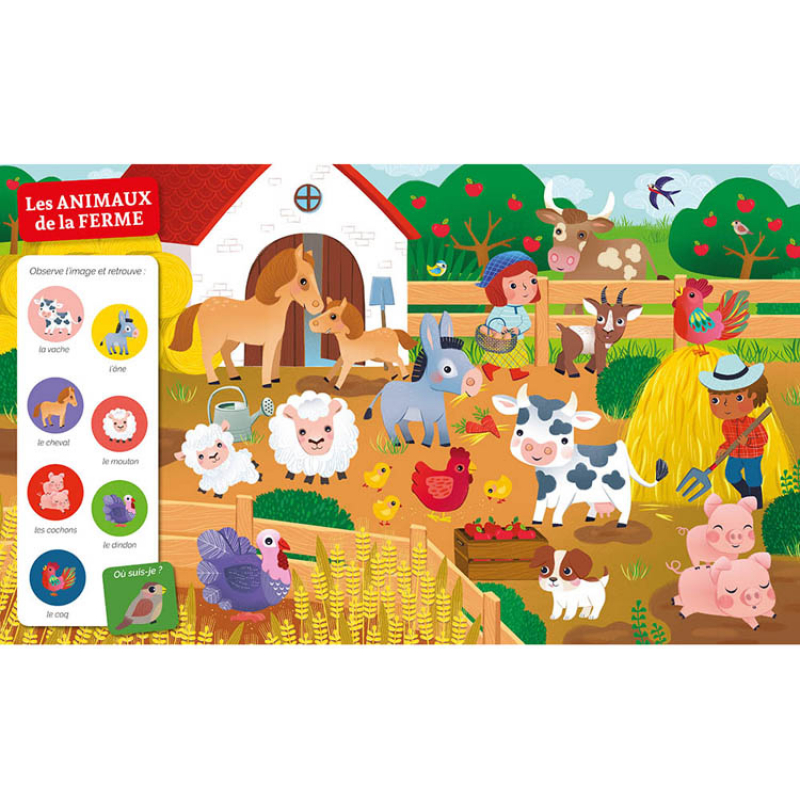 Livre Cherche et trouve des tout-petits Chez les animaux (Auzou Editions) - Image 6