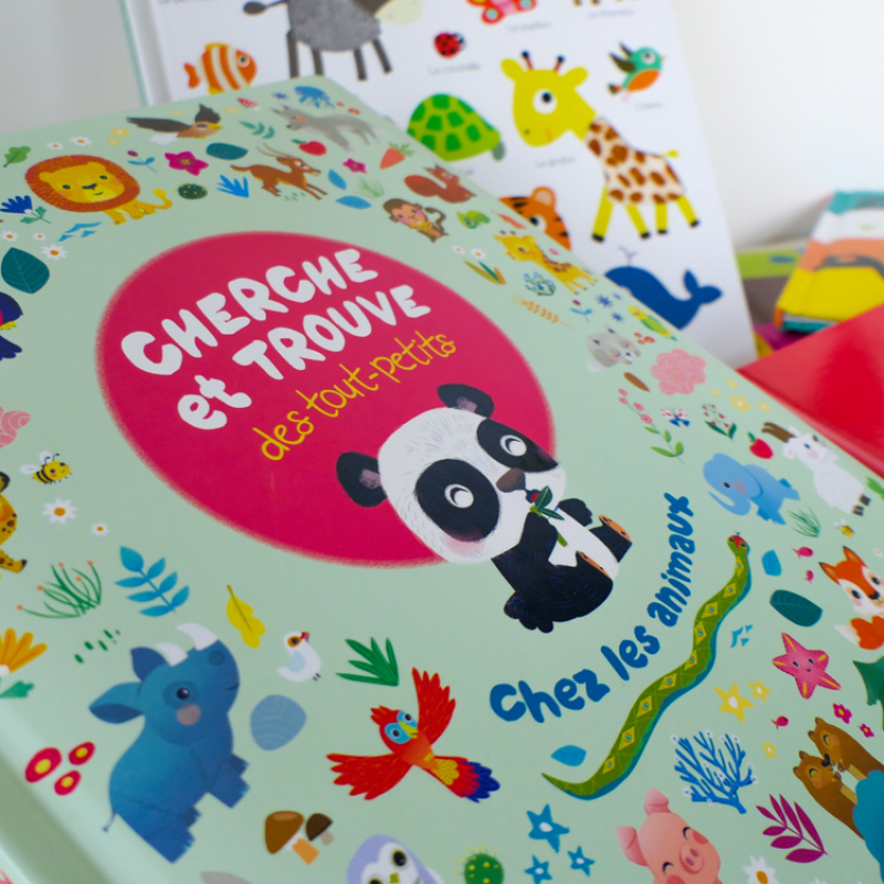 Livre Cherche et trouve des tout-petits Chez les animaux (Auzou Editions) - Image 3