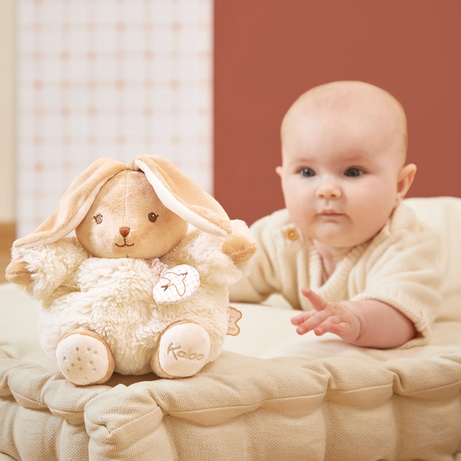 Peluche musicale Patapouf Lapin crème (17 cm) (Kaloo) - Image 3