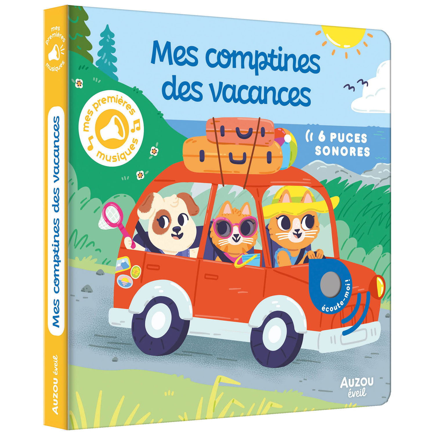 Auzou Editions - Livre Mes premiers sonores Mes comptines des vacances