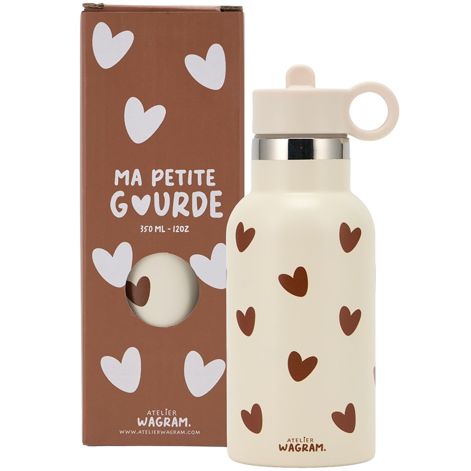 Atelier Wagram - Gourde isotherme Crème (350 ml)