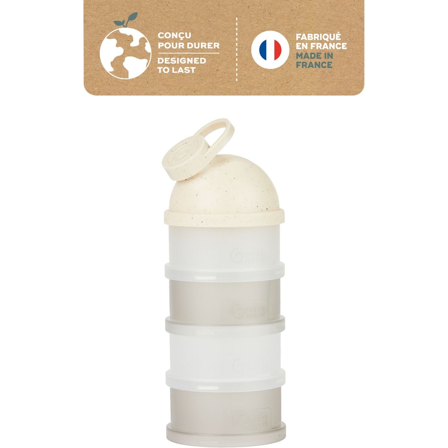 Lot de 4 boîtes doseuses Babydose Mineral Beige (Babymoov) - Image 8
