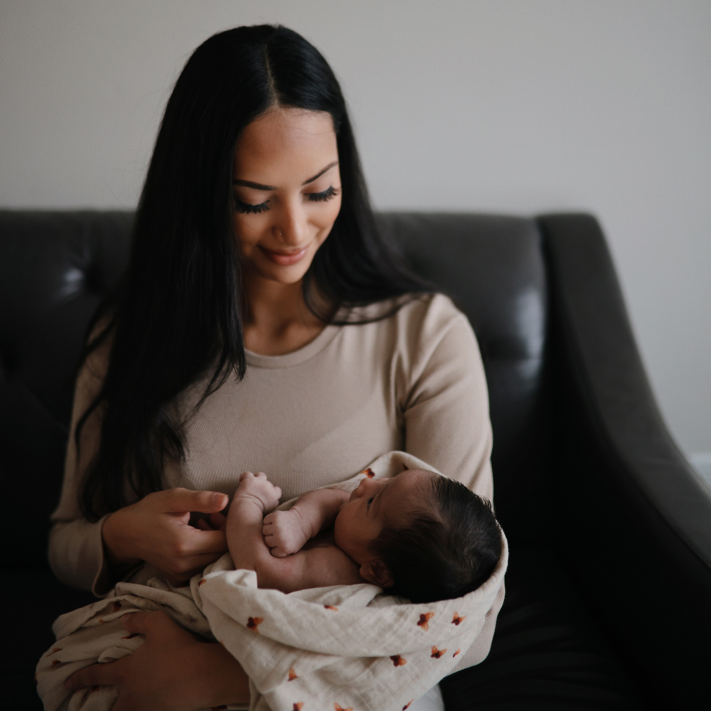 Maxi lange en coton Butterflies (120 x 120 cm) (Mushie) - Image 5