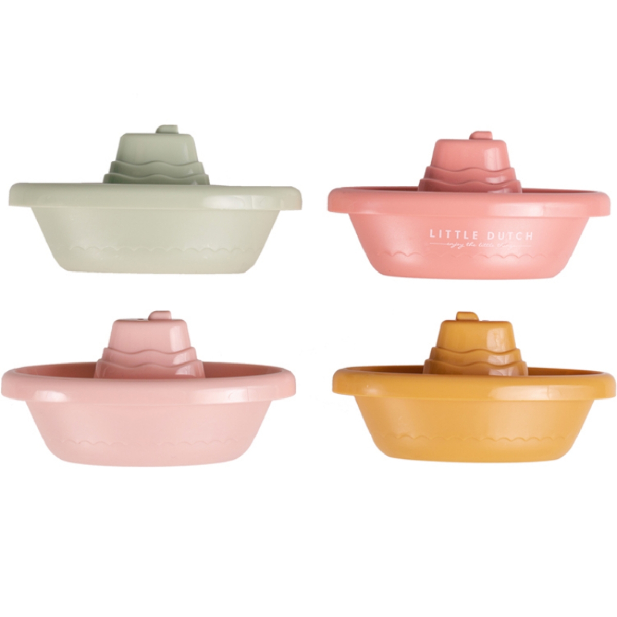 Bateaux de bain à empiler rose (Little Dutch) - Image 4