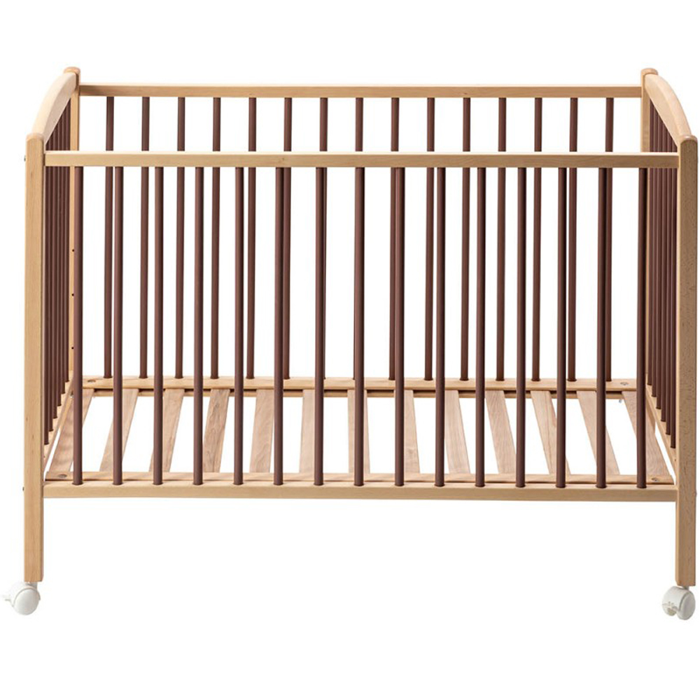 Lit à barreaux en bois Arthur hybride vieux rose (60 x 120 cm) (Combelle) - Image 2