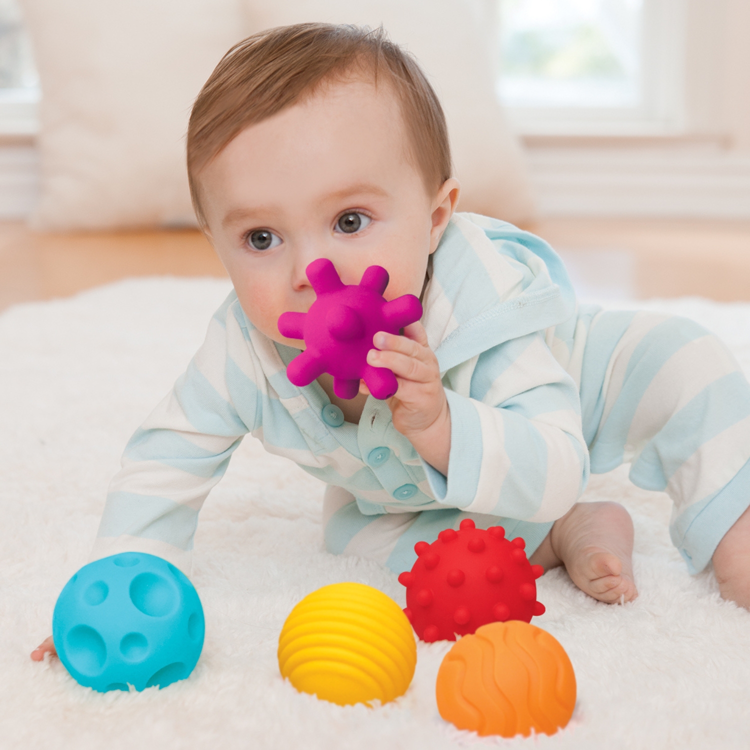 Balles Sensory (6 pièces) (Infantino) - Image 1