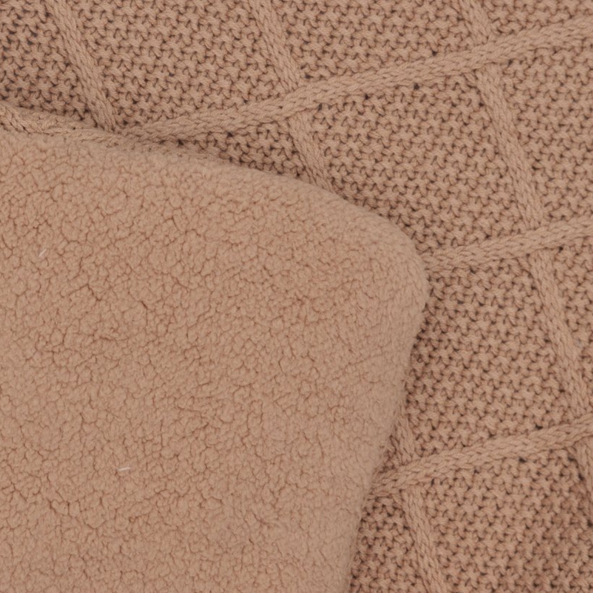 Tapis de jeu Check Knit Biscuit (75 x 95 cm) (Jollein) - Image 6