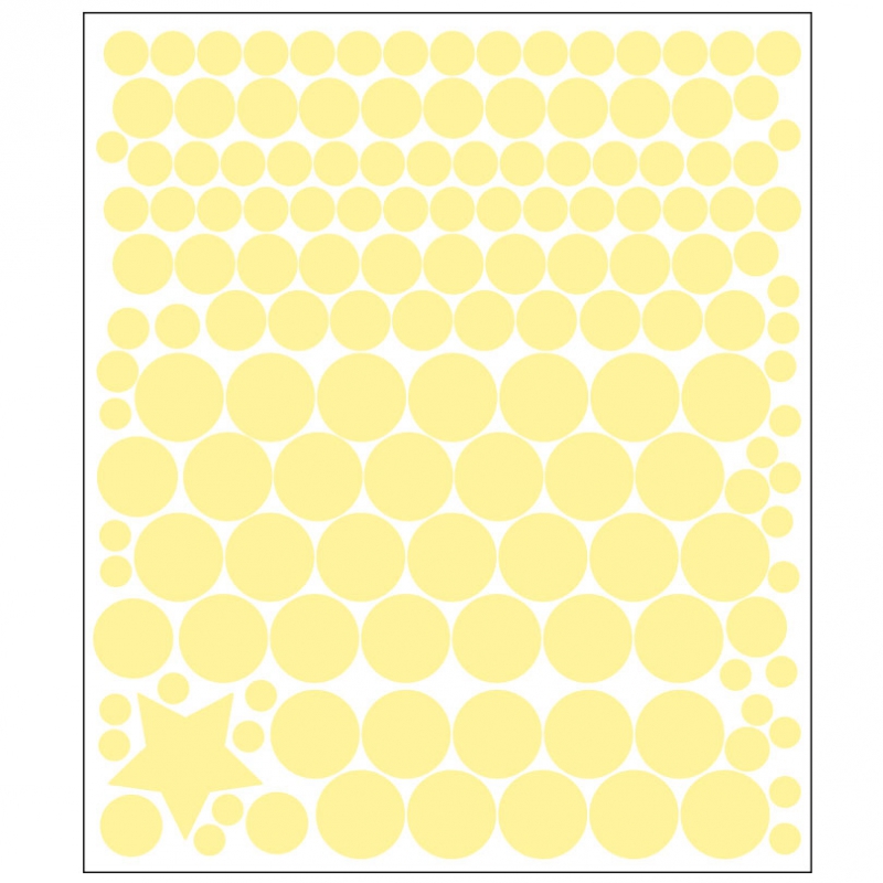 Stickers pastilles phosphorescentes (20 x 16 cm) (Mimi'lou) - Image 1