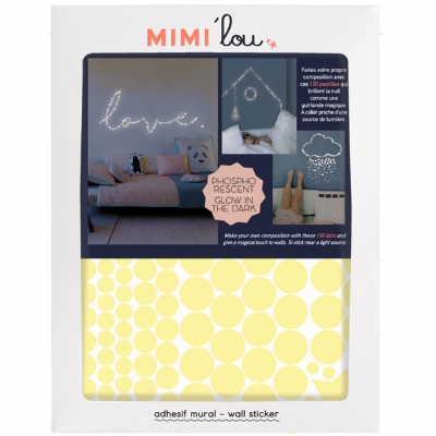 Stickers pastilles phosphorescentes (20 x 16 cm) (Mimi'lou) - Image 5