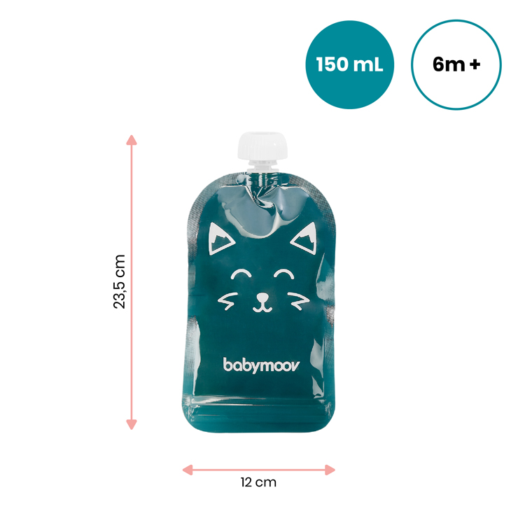 Pack de 20 gourdes réutilisables (150 ml) (Babymoov) - Image 4