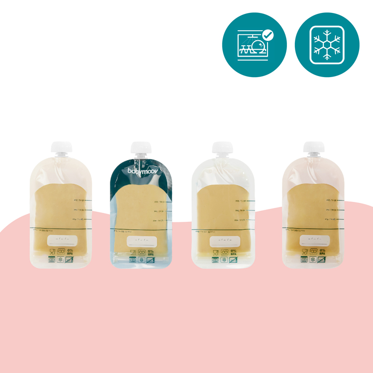 Pack de 20 gourdes réutilisables (150 ml) (Babymoov) - Image 7