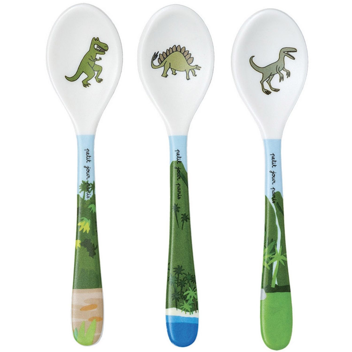 Lot de 3 cuillères Les Dinosaures