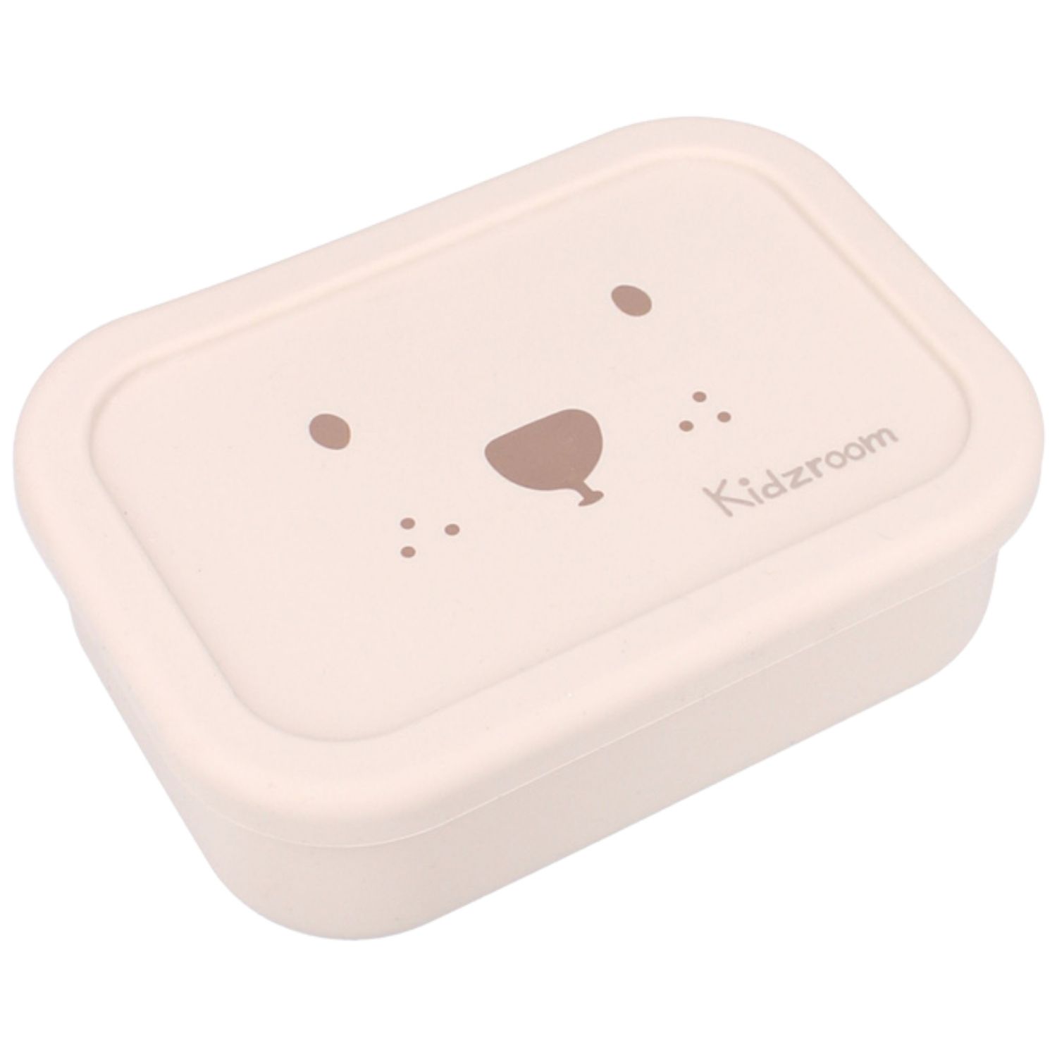 Lunch box 3 compartiments en silicone Ourson sable (Kidzroom) - Image 1