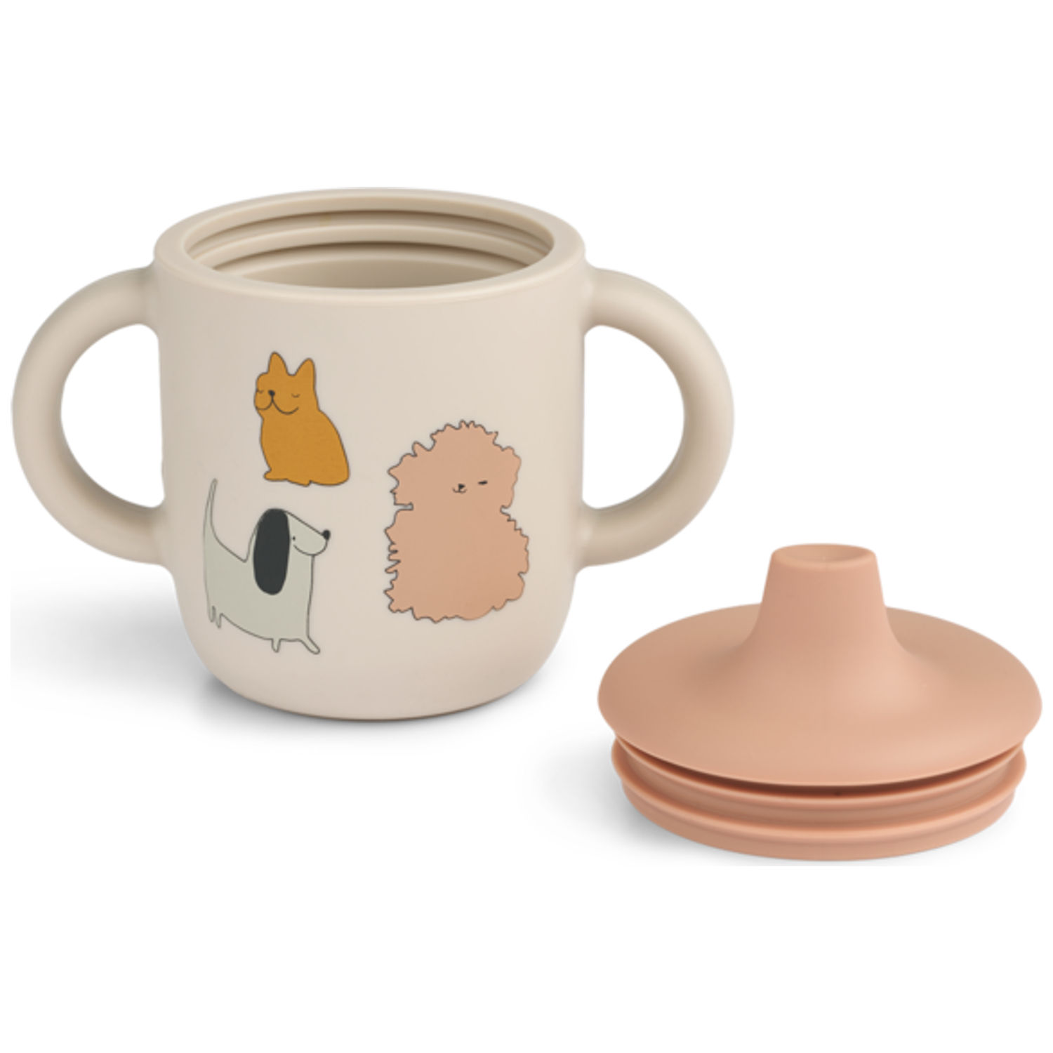 Tasse à bec en silicone Neil Cats and Dogs (Liewood) - Image 2