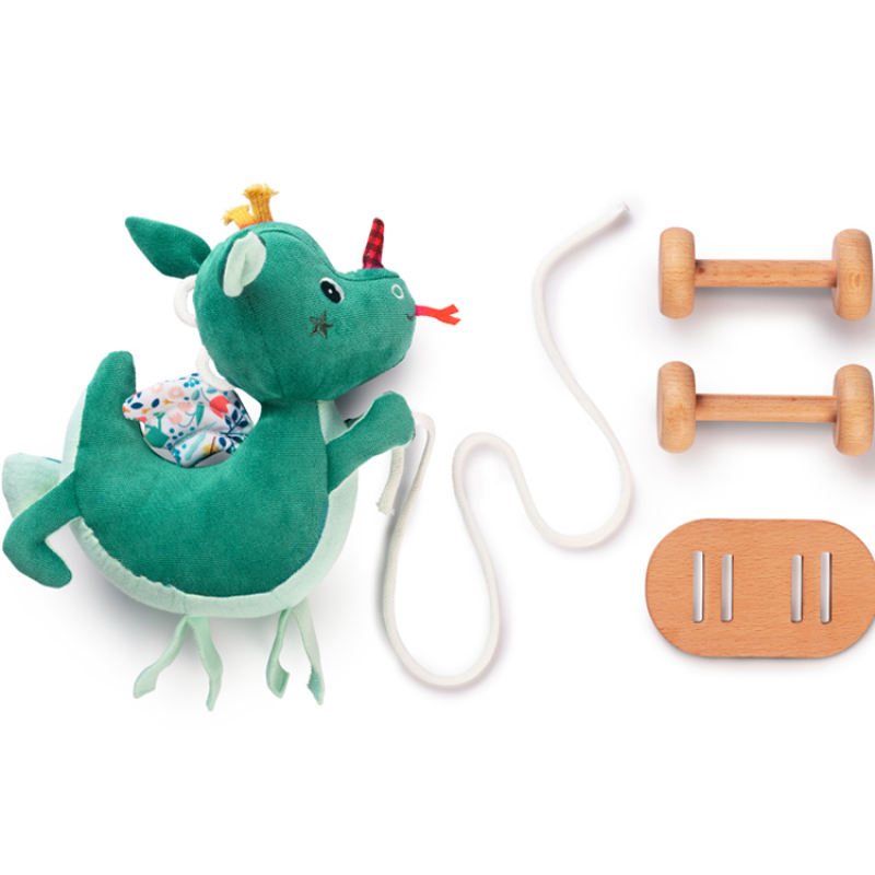 Peluche à tirer Joe le dragon (Lilliputiens) - Image 6