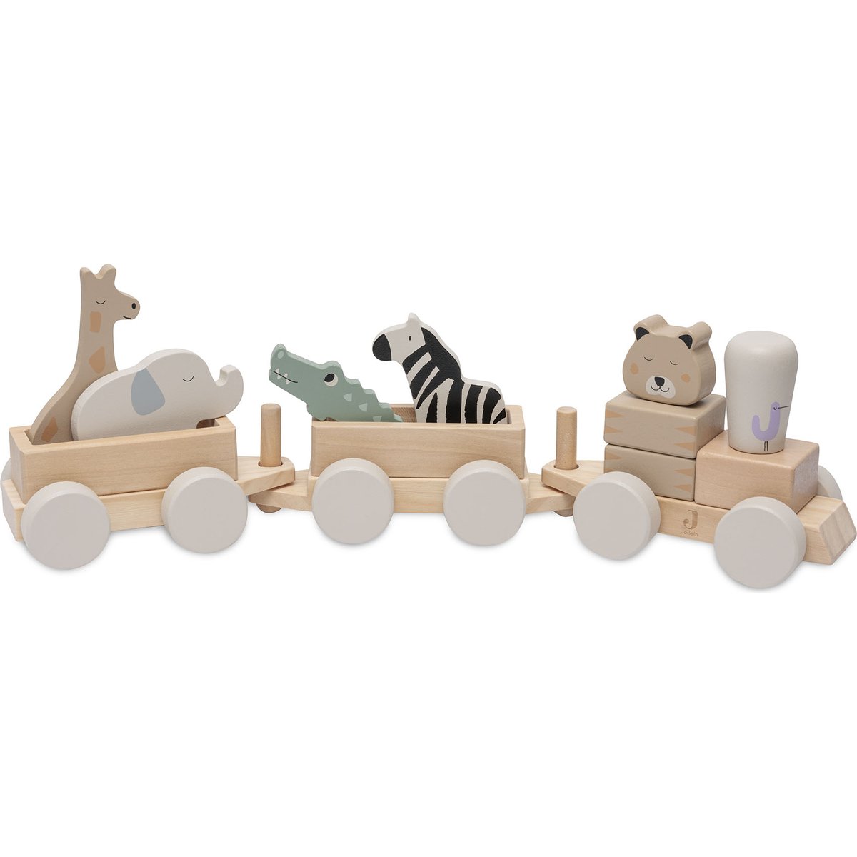 Train de construction en bois Jungle Jambo (Jollein) - Image 7