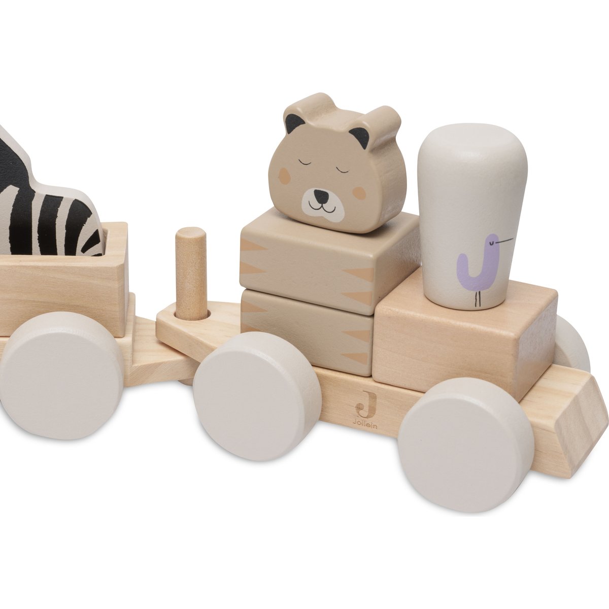 Train de construction en bois Jungle Jambo (Jollein) - Image 8