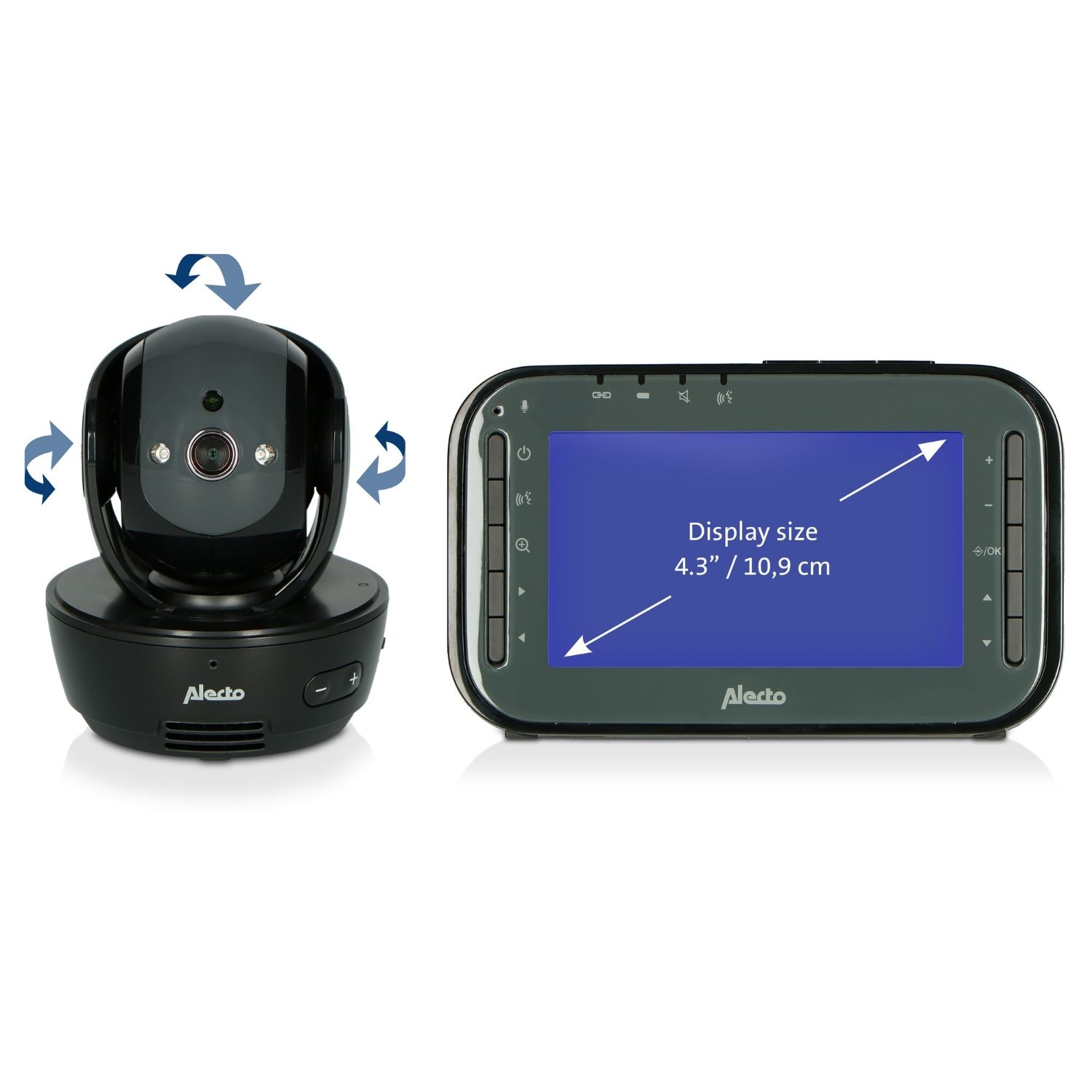 Babyphone avec caméra et écran couleur 4,3 pouces Noir (Alecto) - Image 7