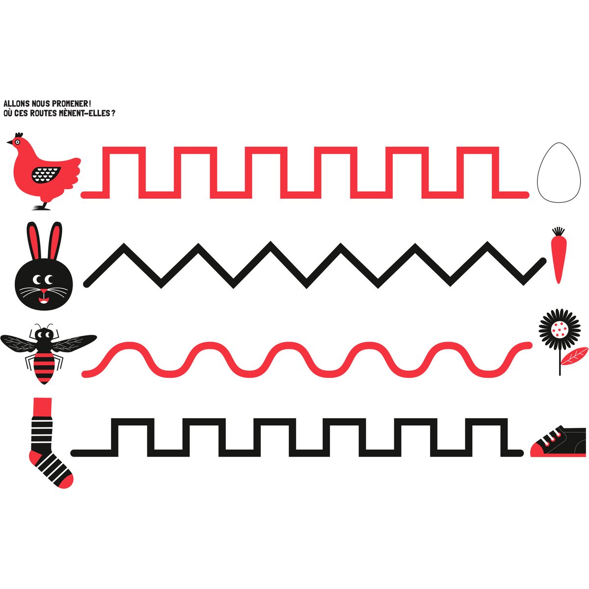 Livre Je découvre le monde en noir, blanc et rouge (Editions Kimane) - Image 2