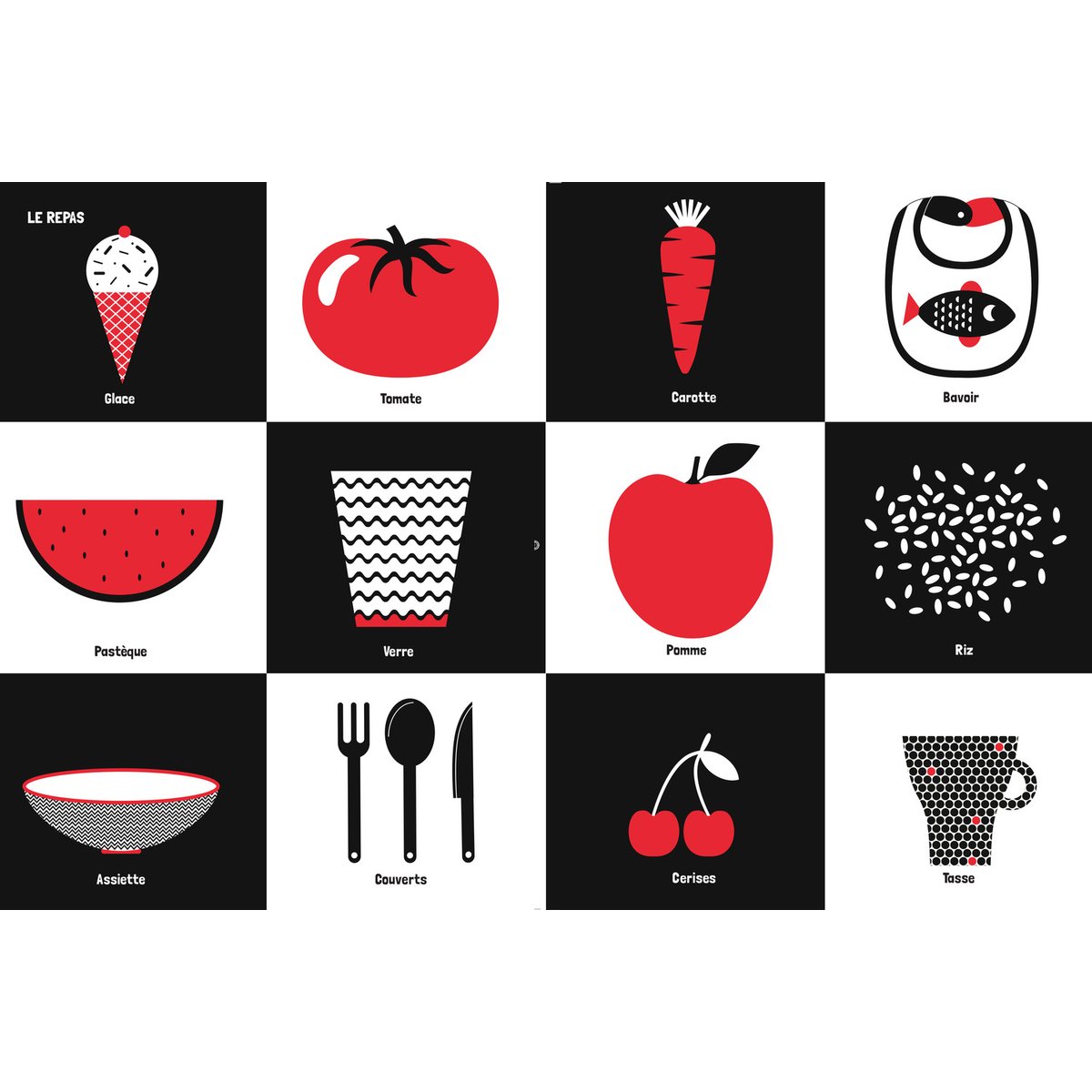 Livre Je découvre le monde en noir, blanc et rouge (Editions Kimane) - Image 3