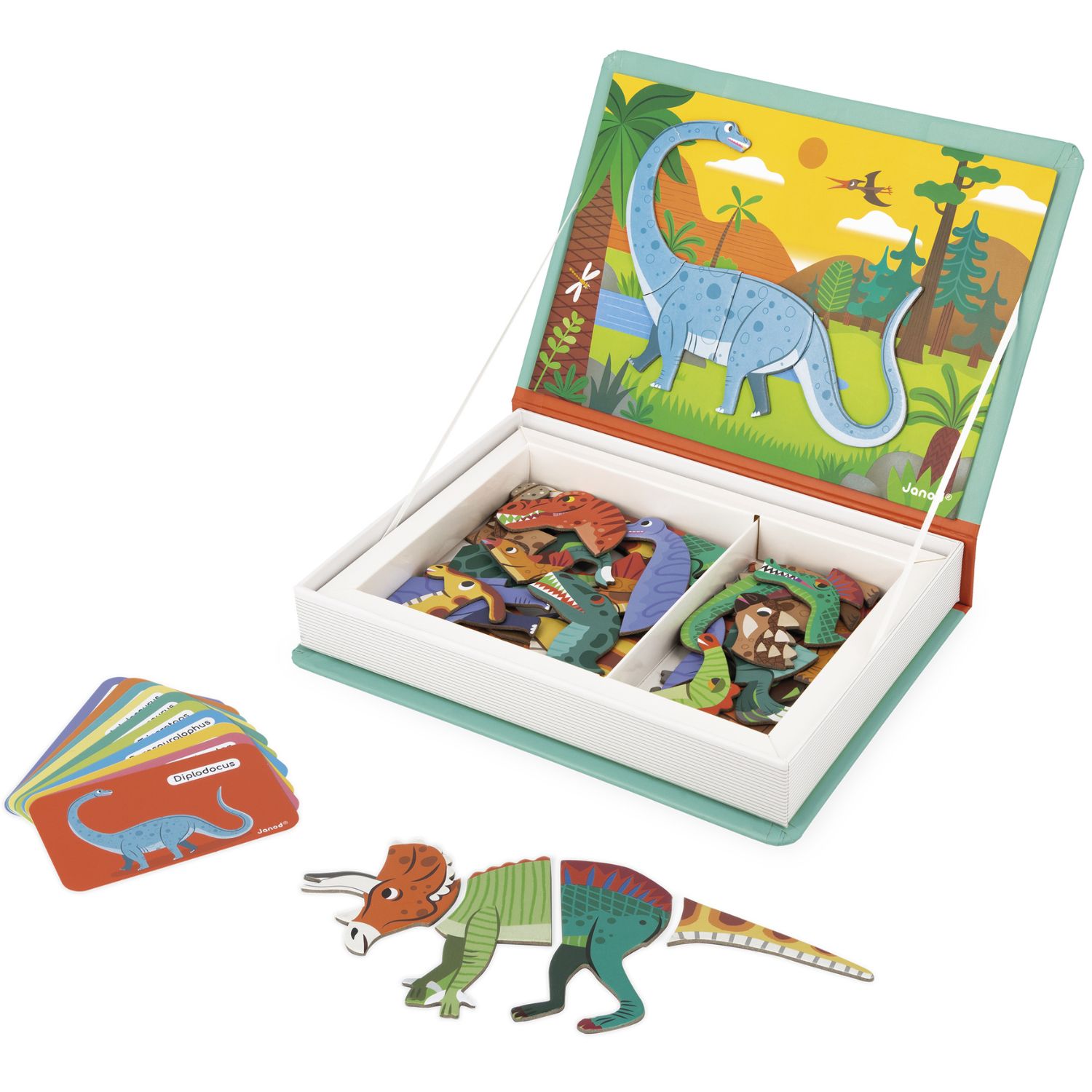 Jeu magnétique Magneti'Book Dinosaures