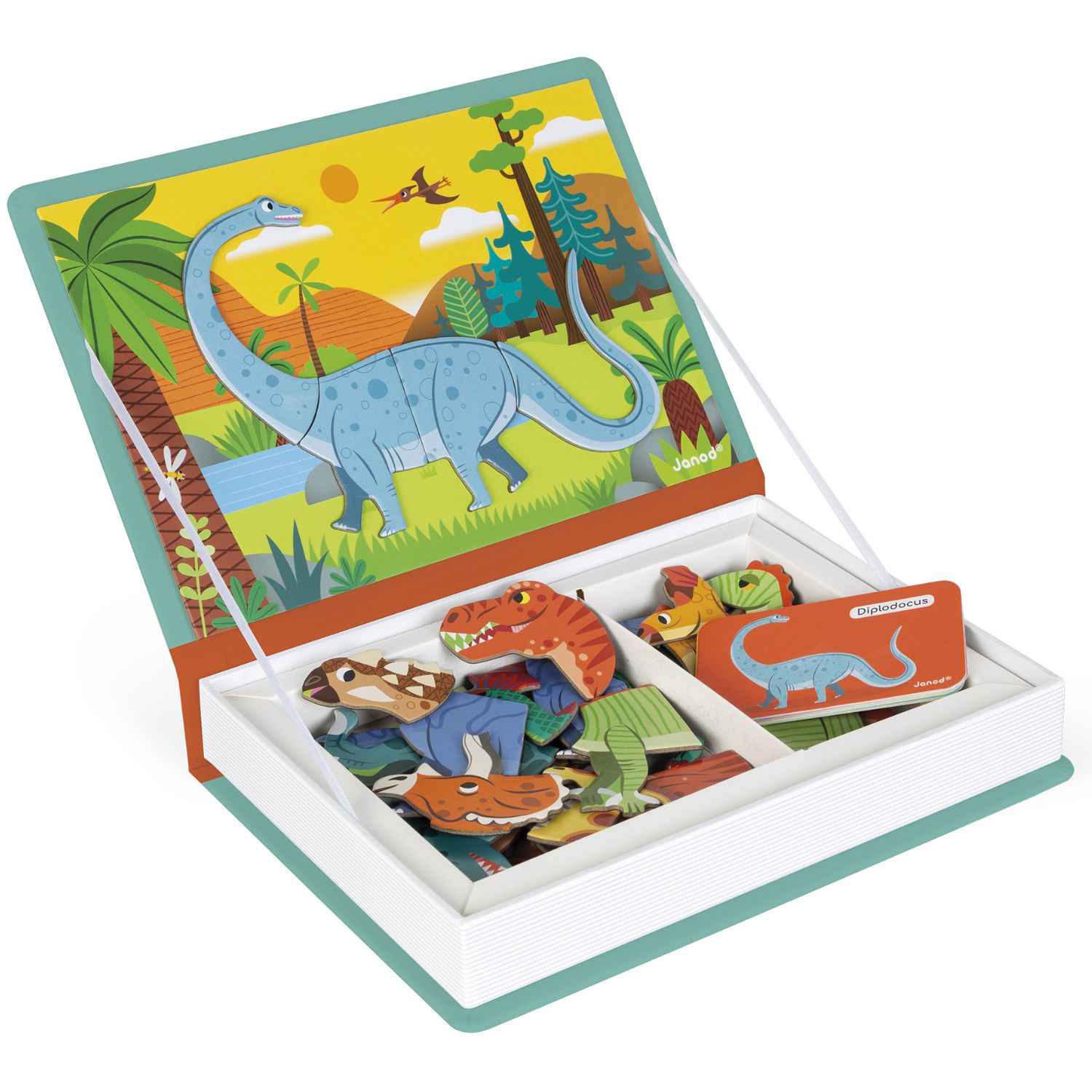 Jeu magnétique Magneti'Book Dinosaures (Janod) - Image 4