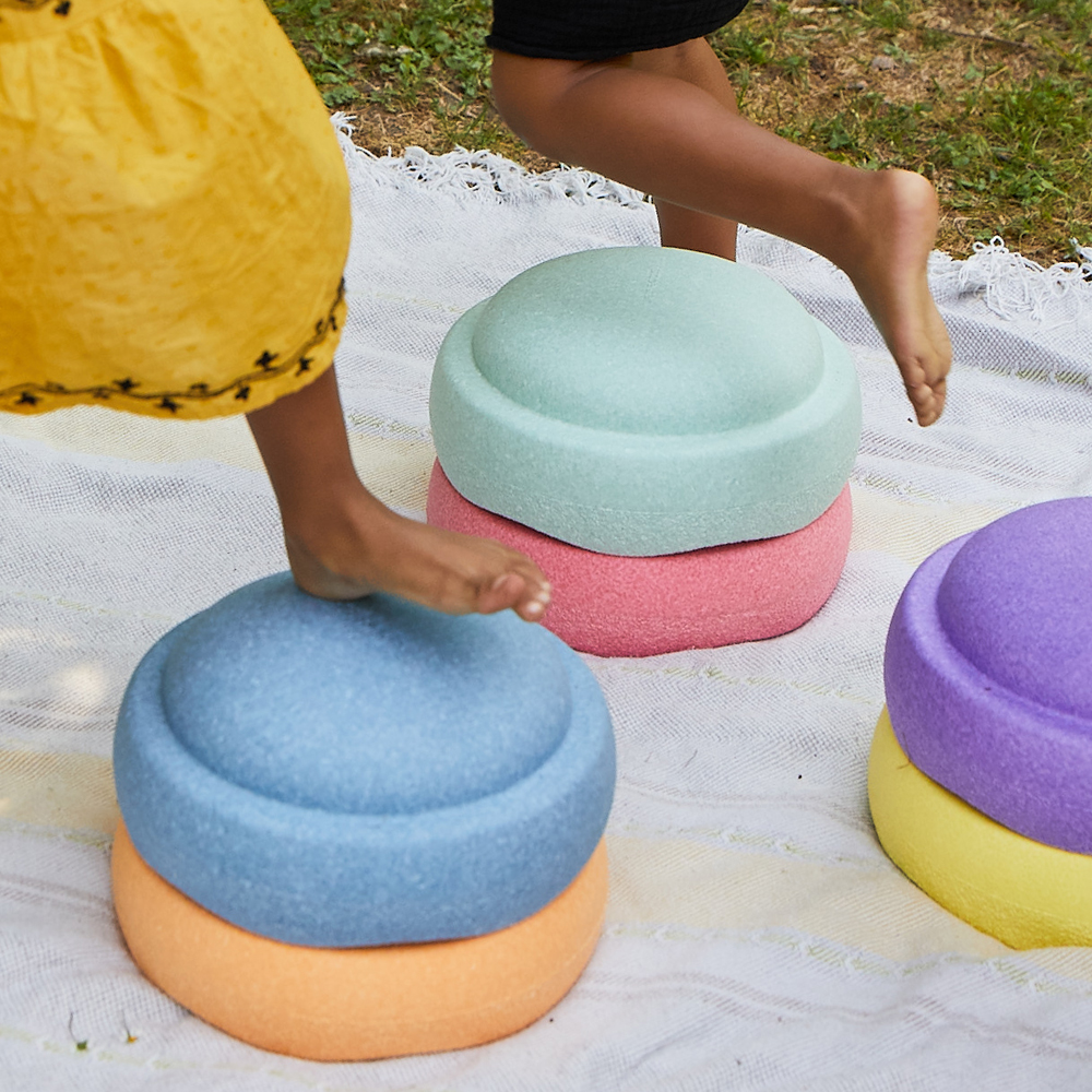 Jeu de motricité Original rainbow pastel (6 blocs) (Stapelstein) - Image 5