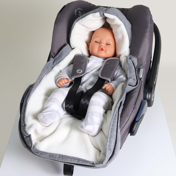 Chancelière universelle pour cosy Jersey Hood dark grey (0-12 mois) (Kaiser) - Image 3