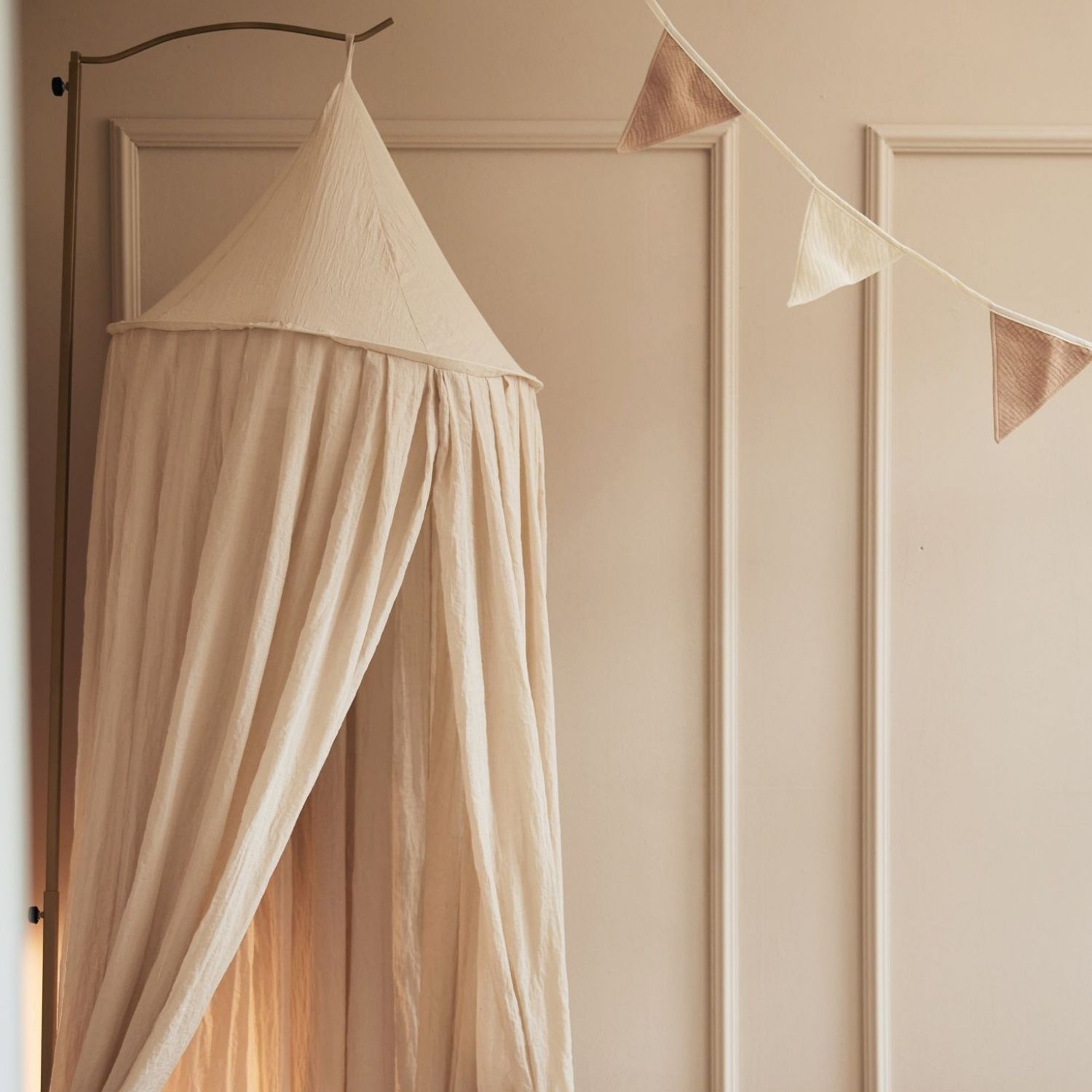 Grande flèche de lit Messing Gold (pour ciel de lit 245 cm) (Jollein) - Image 5