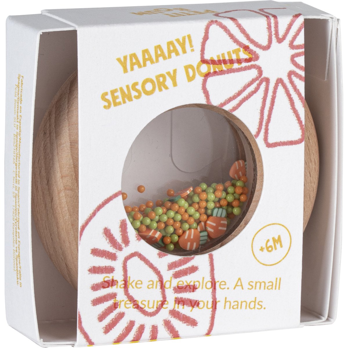 Hochet sensoriel Sensory Donut carottes (Petit Boum) - Image 5