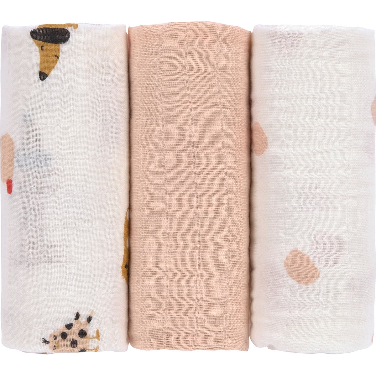 LÄSSIG - Lot de 3 Langes Little Mateys - Orange Epicée