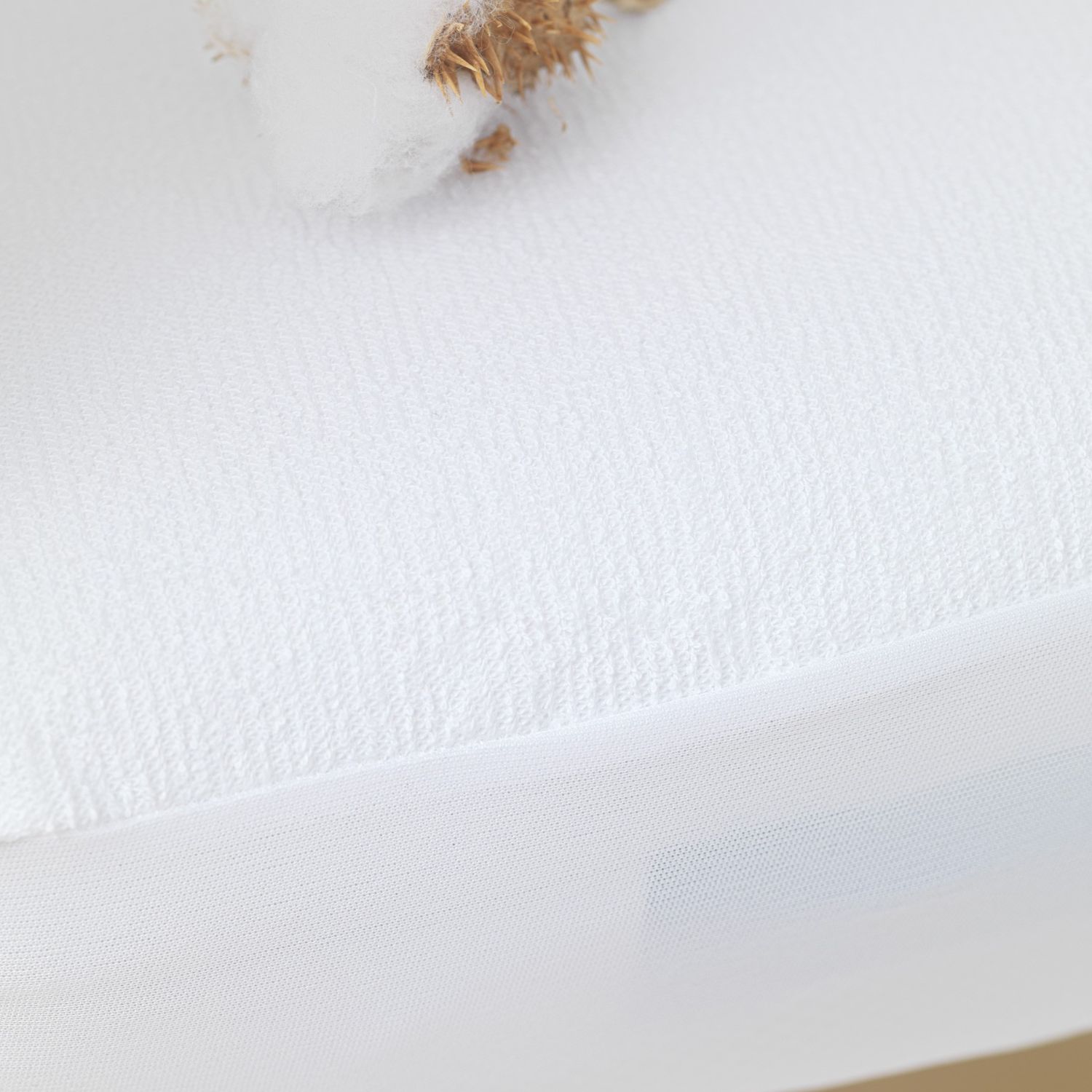 Alèse imperméable bouclette en coton bio (60 x 120 cm) (Kadolis) - Image 3