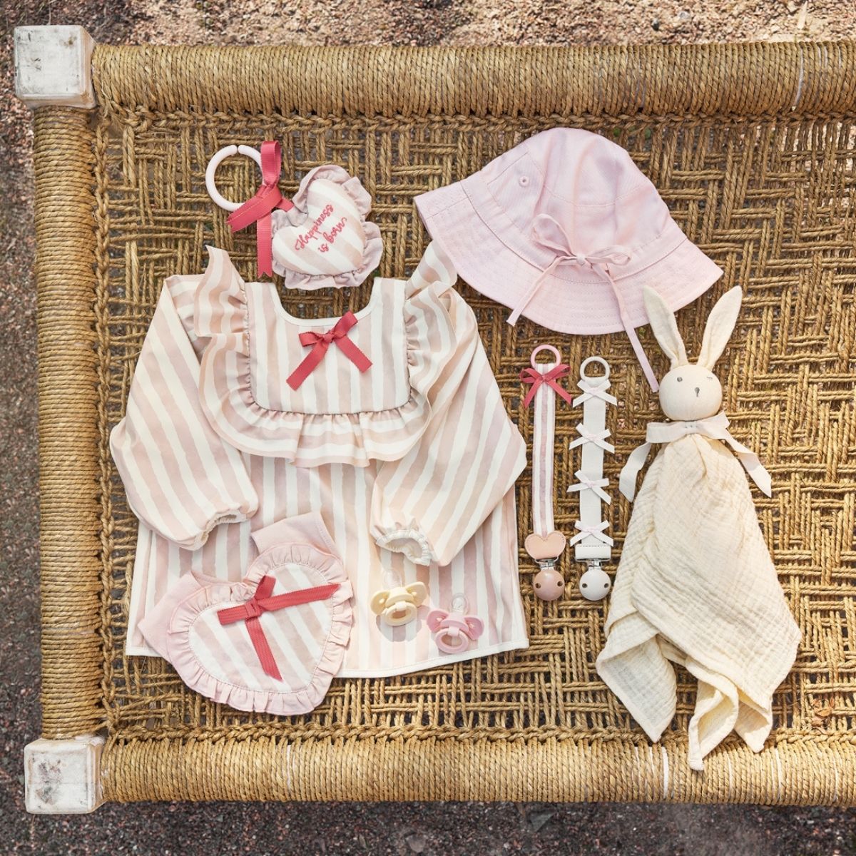 Attache sucette en bois Candy Stripes (Elodie Details) - Image 1