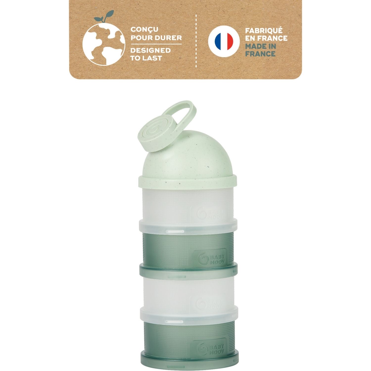 Lot de 4 boîtes doseuses Babydose Mineral Green (Babymoov) - Image 8