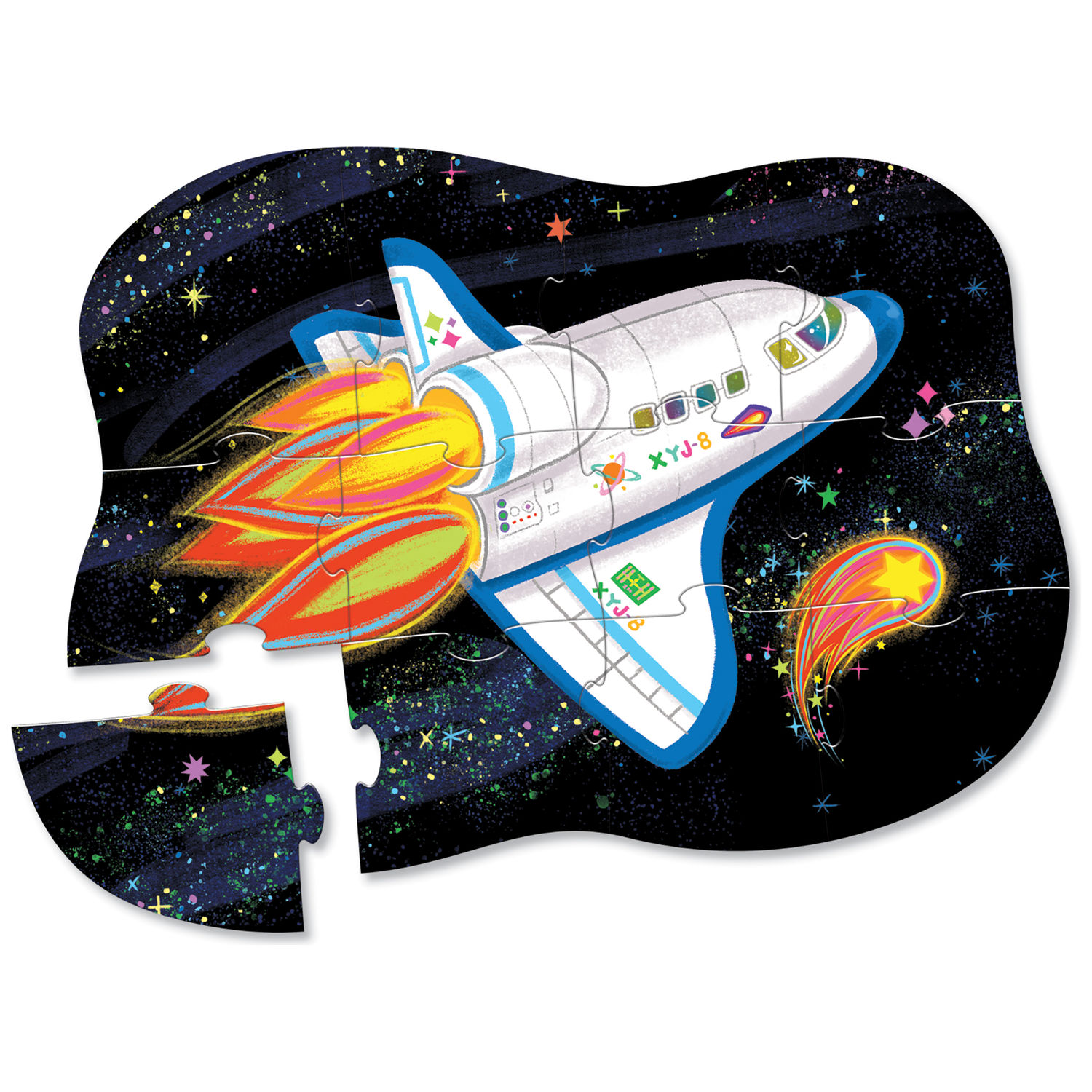 Mini Puzzle Fusée spatiale (12 pièces)