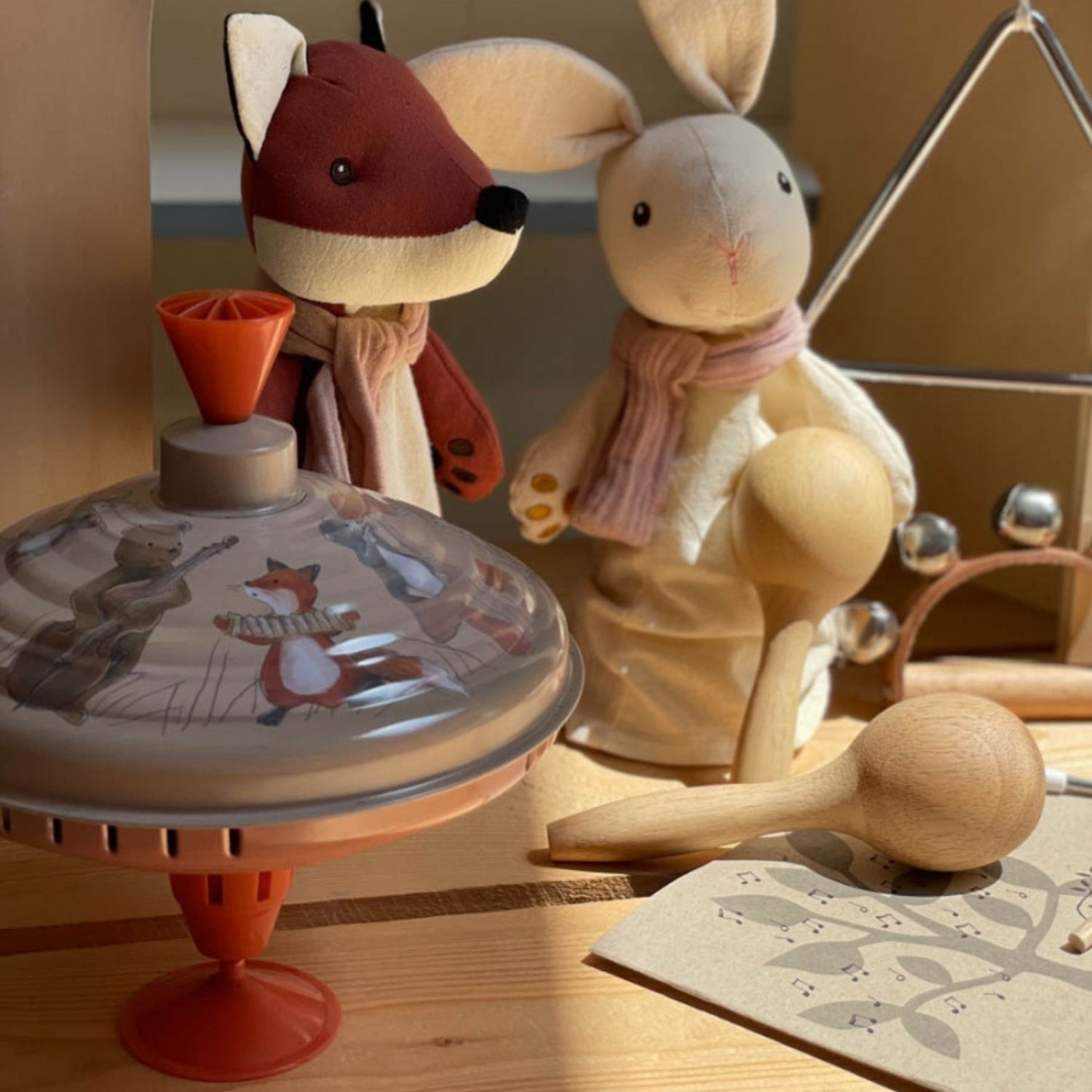 Grande toupie musiciens (18 cm) (Egmont Toys) - Image 1