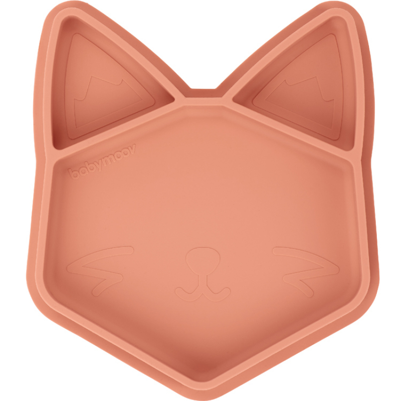 Assiette à compartiments antidérapante Isy renard (Babymoov) - Image 1