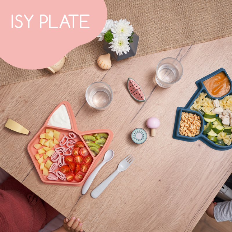 Assiette à compartiments antidérapante Isy renard (Babymoov) - Image 3