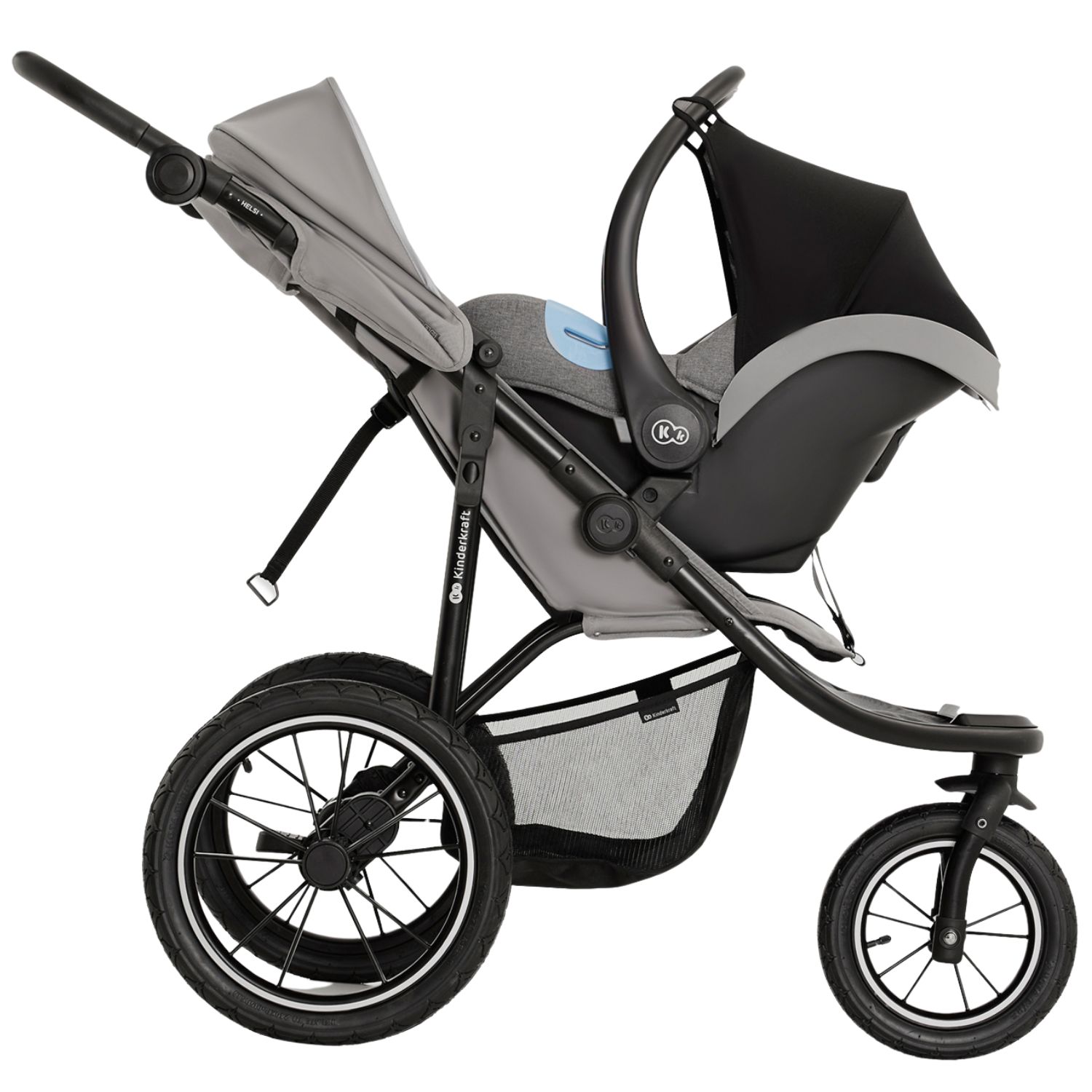 Poussette tout-terrain Helsi 2 Grey (Kinderkraft) - Image 3
