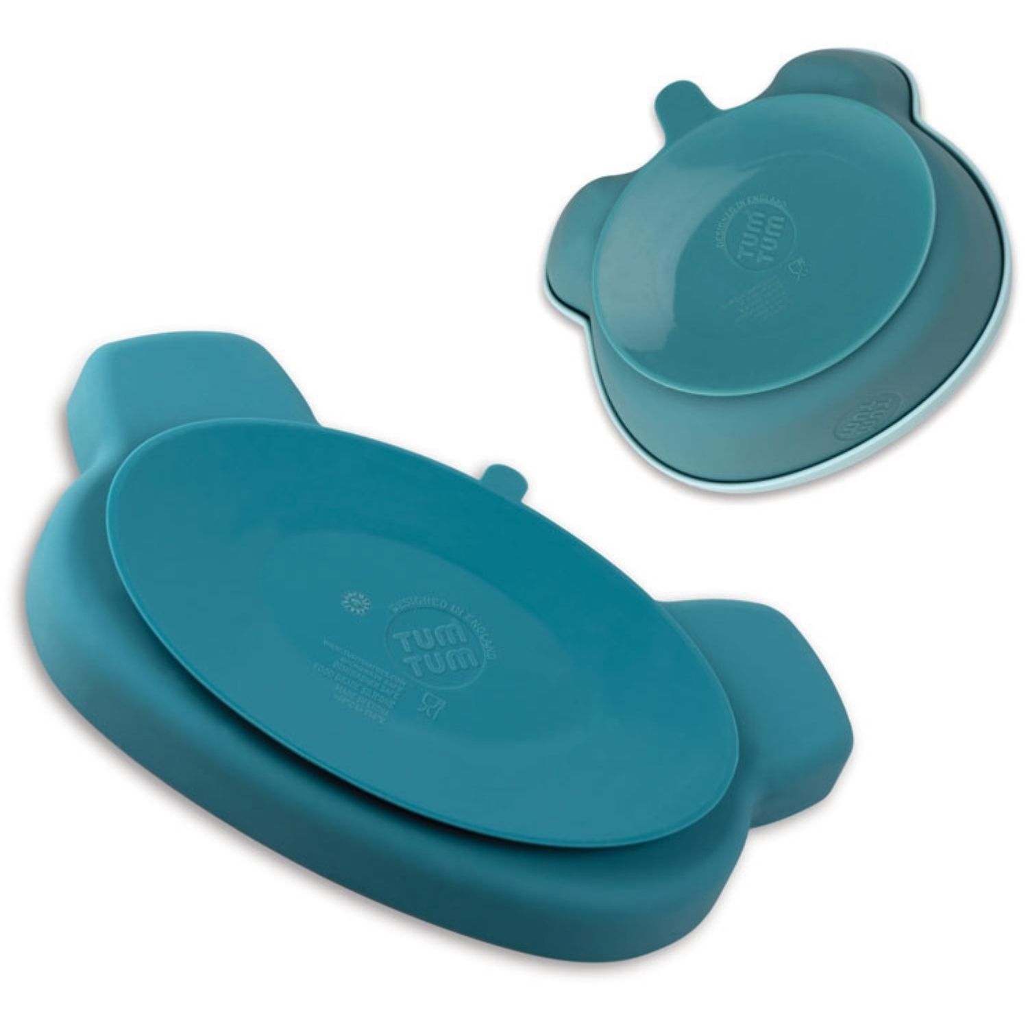 Set repas en silicone Ourson Bleu (4 pièces) (Tum Tum) - Image 7